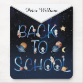 Astronauts Planets Space, terug naar school Muismat (Voorkant)