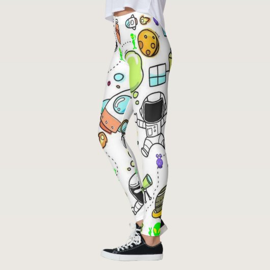 Astronauts Spaceships Aliens Leggings (Links)