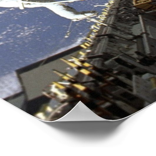 Astronauts vangen en repareren INTELSAT VI (STS-49 Poster (Hoek)