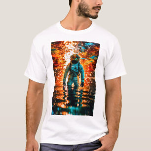 Astronaut's Voyage - Indringende Stellar Zeeen T-shirt