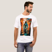 Astronaut's Voyage - Indringende Stellar Zeeen T-shirt (Voorkant volledig)