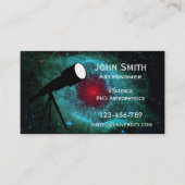 Astronomeer Astrofysicus Nebula star design Visitekaartje (Voorkant)