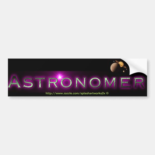 "Astronomeer" Bumpersticker (Voorkant)