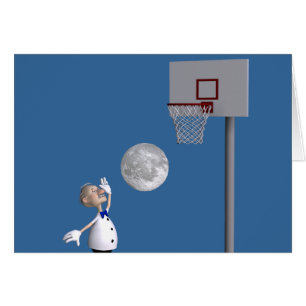 Astronomeer die Basketball speelt