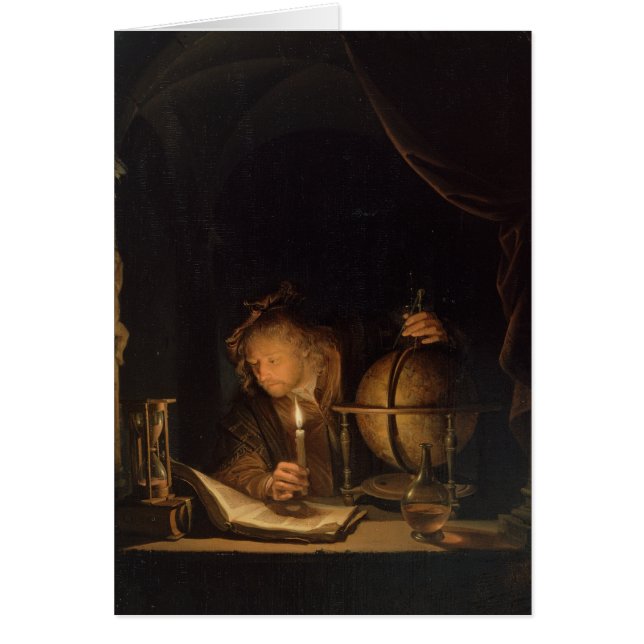 Astronomeer door kaarslicht (Voorkant)