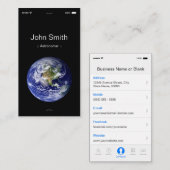 Astronomeer - iPhone  flatUI-stijl iPhone Visitekaartje (Voorkant / Achterkant)