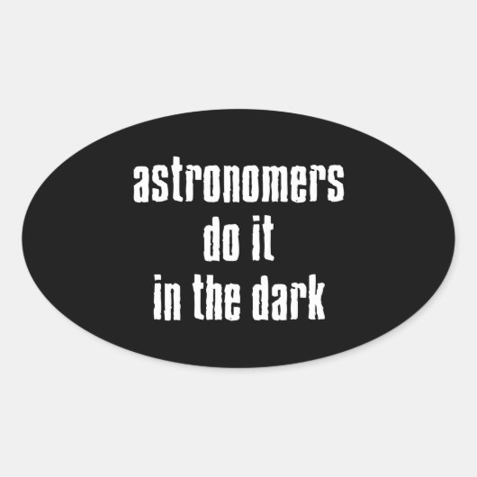 Astronomen doen het… Sticker (Voorkant)