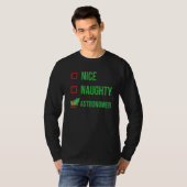 Astronomer Funny Pajama Kerstmis T-shirt (Voorkant volledig)