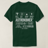 Astronomer Multitasking Beer Coffee Problem Solvin T-shirt (Design voorkant)
