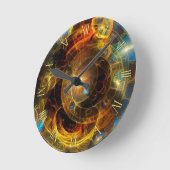 Astronomical time ronde klok (Hoek)