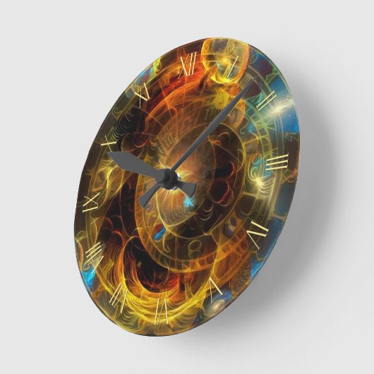 Astronomical time ronde klok (Hoek)