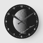 Astronomie & 3de Quarter Moon Clock, Hubble / Spac Ronde Klok (Voorkant)