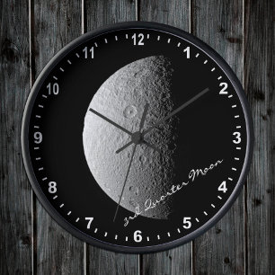 Astronomie & 3de Quarter Moon Clock, Hubble / Spac Ronde Klok