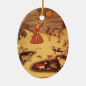  astronomie, Antiek Aziatische Keltische Kunst Keramisch Ornament (Voorkant)