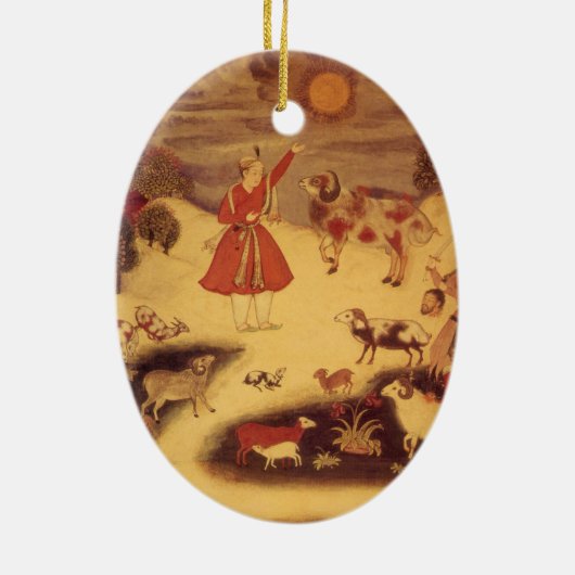 astronomie, Antiek Aziatische Keltische Kunst Keramisch Ornament (Achterkant)