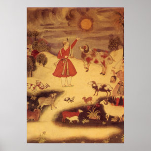 astronomie, Antiek Aziatische Keltische Kunst Poster