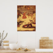 astronomie, Antiek Aziatische Keltische Kunst Poster (Keuken)