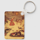  astronomie, Antiek Aziatische Keltische Kunst Sleutelhanger (Achterkant)