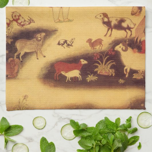  astronomie, Antiek Aziatische Keltische Kunst Theedoek (Gevouwen)