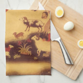  astronomie, Antiek Aziatische Keltische Kunst Theedoek (Quarter Fold)