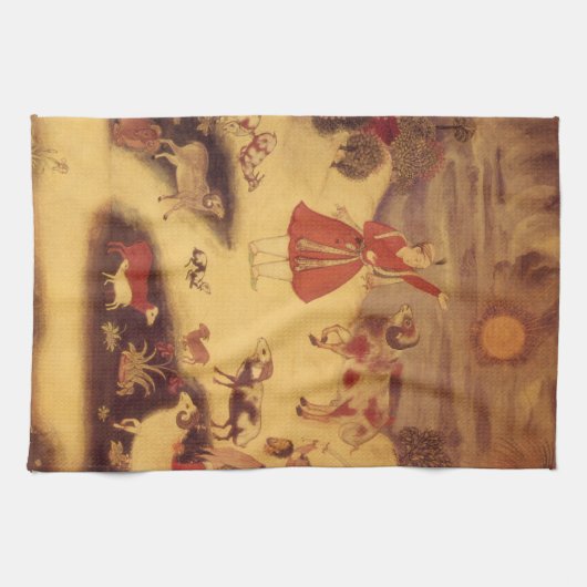  astronomie, Antiek Aziatische Keltische Kunst Theedoek (Horizontaal)