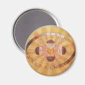  astronomie, Antiek Copernicaans zonnestelsel Magneet (Voorkant / Achterkant)