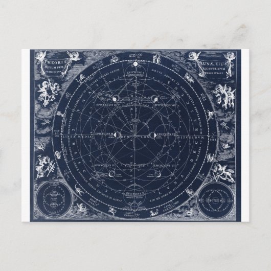 Astronomie Astrologie Zodiac Map  Briefkaart (Voorkant)