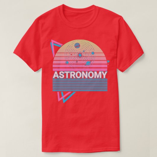 Astronomie Astronomeer Solar System Gift T-shirt (Design voorkant)