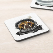 Astronomie bij ruimteverkenning van astronaut Boxe Bier Onderzetter (Linkerzijde)