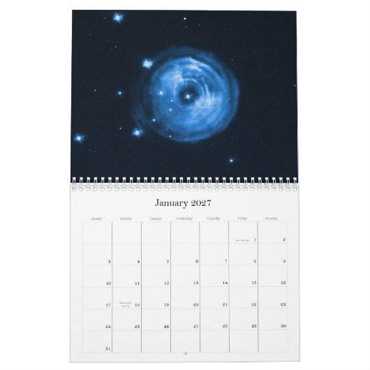 Astronomie Calendar Kalender (Jan 2027)