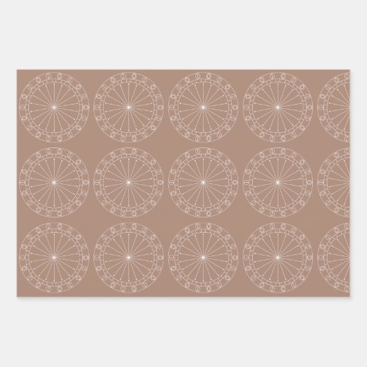 Astronomie Celestial Astrology Cosmic Rays Inpakpapier Vel (Voorkant 3)