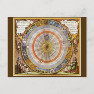 astronomie Celestial Copernican Planisphere Briefkaart