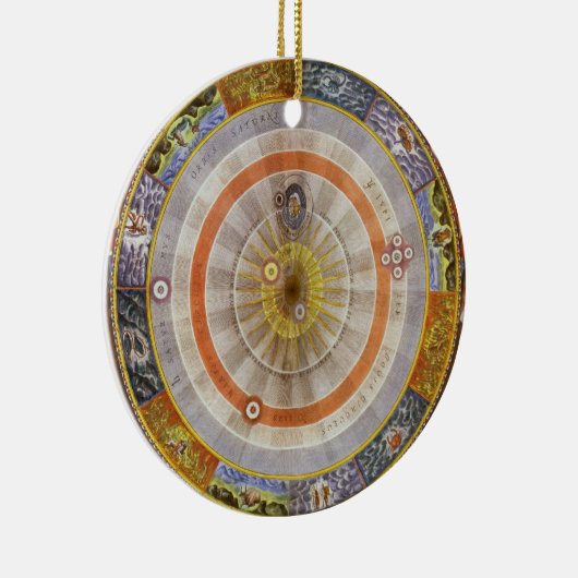 astronomie Celestial Copernican Planisphere Keramisch Ornament (Rechts)