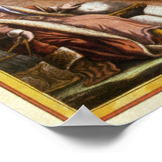  astronomie Celestial Copernican Planisphere Poster (Hoek)