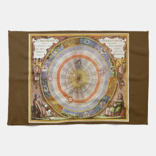  astronomie Celestial Copernican Planisphere Theedoek