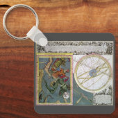 Astronomie Celestial door Matthaeus Seutter Sleutelhanger (Voorkant)