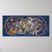  Astronomie Celestial Fresco, Constellations Poster (Voorkant)