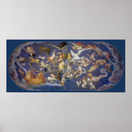  Astronomie Celestial Fresco, Constellations Poster