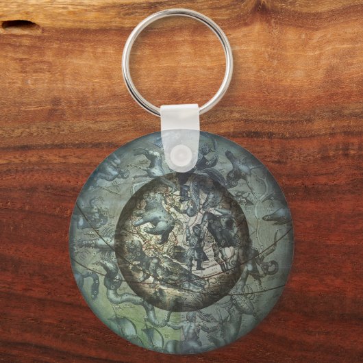  Astronomie Celestial Northern Constellation Sleutelhanger (Achterkant)