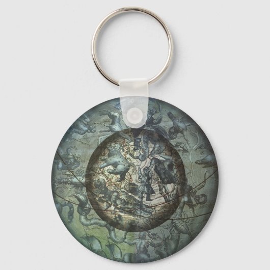 Astronomie Celestial Northern Constellation Sleutelhanger (Achterkant)