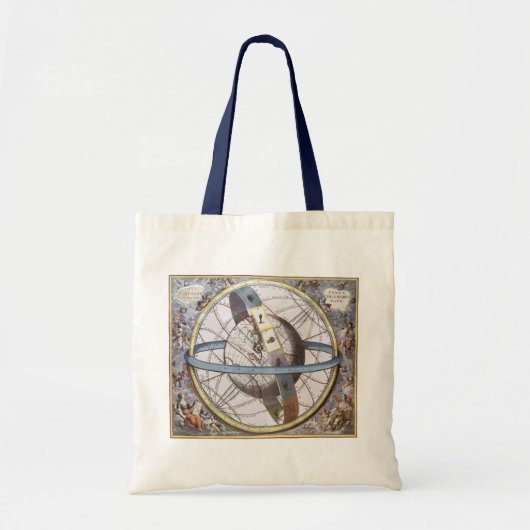  astronomie, Celestial Planisphere Zodiac Tote Bag (Voorkant)