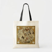 astronomie, Celestial Sky Map Star Chart Tote Bag (Voorkant)