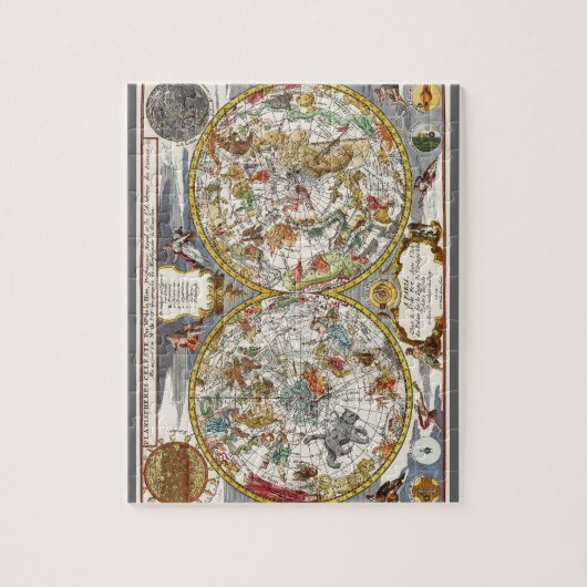  astronomie, Celsiale Planisphere Map Legpuzzel (Verticaal)