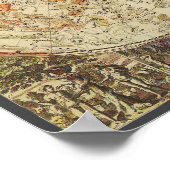  astronomie, Celsiale Planisphere Map Poster (Hoek)
