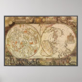  astronomie, Celsiale Planisphere Map Poster (Voorkant)