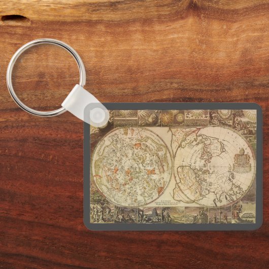  astronomie, Celsiale Planisphere Map Sleutelhanger (Achterkant)