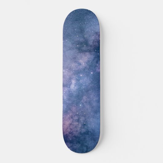 Astronomie comos blue paarse violette skiststerren persoonlijk skateboard (Voorkant)