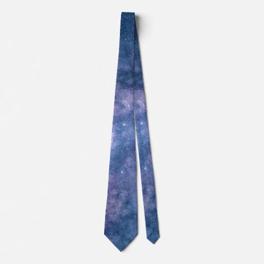 Astronomie comos blue paarse violette skiststerren stropdas (Voorkant)