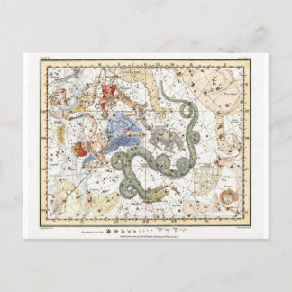 Astronomie Constellations Map Briefkaart