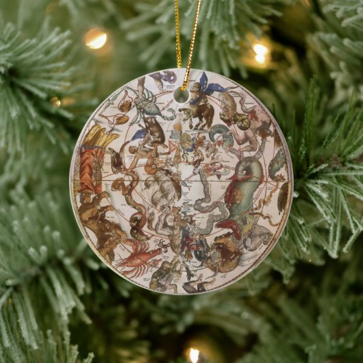  astronomie, Constellations of Southern Sky Keramisch Ornament (Boom)